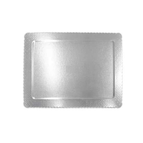 CAKEBOARD RETANGULAR 40 X 30CM PRATA (UND)