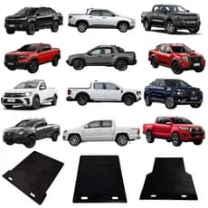 Tapete Protetor de Caçamba Puxe Empurre Impermeável Flexível Caminhonete Ford Ranger Rampage S10 Strada Saveiro Oroch
