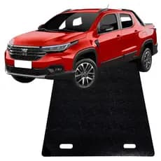 Tapete Puxe Empurra Protege a Caçamba da Fiat Strada Cabine Dupla De 2020 Até 2026