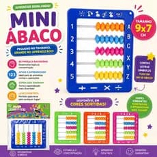 Contador Mini Abaco Escolar Contandor Infantil Plástico Aprendizado matematica contas envio imediato