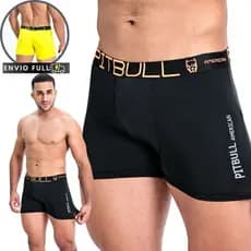Kit 4 Cuecas Boxer Masculina Microfibra Adulto Forro 100% Algodão Cueca Box Respirável
