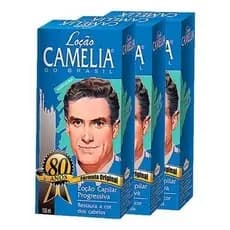 Kit C/ 3un Loção Camélia Masculina Progressiva 140ml