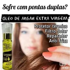 Óleo de Argan 50ml Lizz ante - Protetor Térmico - Protetor Solar - Anti Frizz - Combate Pontas Duplas - Brilho - Maciez