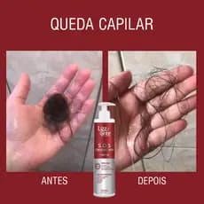 Shampoo SOS Crescimento 300 ml Lizz ante - Crescimento Acelerado - Combate Calvice - Aumento Massa Capilar Combate Caspa
