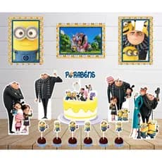 Kit Só um Bolinho -MEU MALVADO FAVORITO - Kit Festa em casa  - Aniversário, Mêsversário