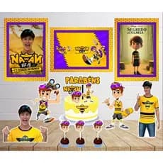 Kit Só um Bolinho - NATAN POR AI- Kit Festa em casa  - Aniversário, Mêsversário