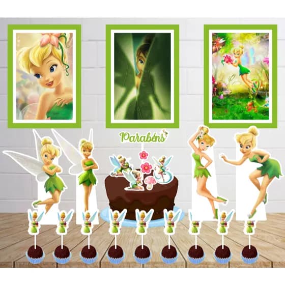 Kit Só um Bolinho -TINKER BELL-  Kit Festa em casa  - Aniversário, Mêsversário