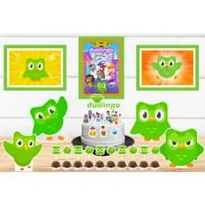 Kit Só um Bolinho - DUOLINGO - Kit Festa em casa  - Aniversário, Mêsversário