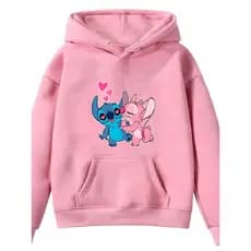 Moletom Infantil Canguru Sti-tch Casal Desenho Infância Tv Diversão Shopping Lazer - Envio Imediato frio 01 10