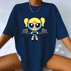 Camiseta Blusa T-Shirt Academia Super Poderosas Streetwear 100% Algodão Premium Lançamento OFERTA unissex