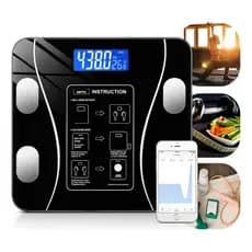 Balança Digital Bioimpedância Bluetooth Corporal aparelho Capacidade máxima de 180kg Davi Variedades