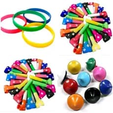 KIT 75 MINI BRINQUEDOS 25 PULSEIRA + 25 LINGUA DE SOGRA+25 MINI PIAO