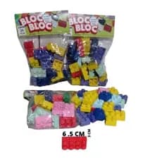 KIT 2 und DE 25 peças BLOCO DE MONTAR GRANDE  PEÇA MAIOR  MEDINDO 6.5 CM POR 3.0 CM SEM RODINHA TIPO  BLOC BLOC