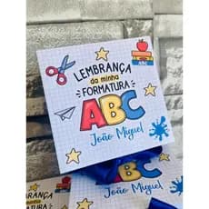 Lembrancinhas Personalizadas ABC- Kit 10 unidades para 4 doces- formatura