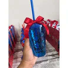 Copos Twister Personalizado Tema Homem Aranha 400ml c/ tampa e canudo TODOS OS TEMAS