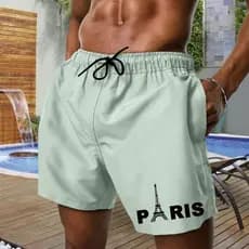 Short Mauricinho Shorts Tactel Grosso com Elástico Bermuda Masculina Paris Praia Treino Promoção