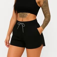 Short Feminino Tactel Confortável Shorts Dia A Dia Bermuda Estilosa Casual Verão Praia Treino