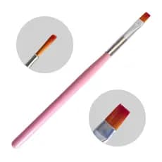 Pincel quadrado reto chato para unha de Gel - Pincel Chato pincel para unha de gel
