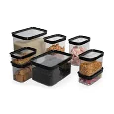 Kit 8 Potes Herméticos para Mantimentos em Acrílico