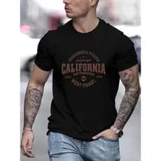 Camiseta Masculina Basica California San Francisco Moda Estilo 100% Algodão