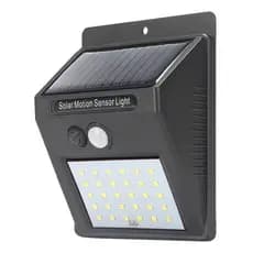 KIT 3 Luminárias Solar Led Com Sensor Jardim Luz 20leds Sensor de Movimento Refletor Promoção