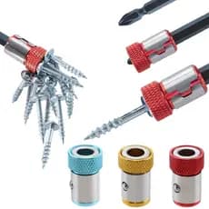 Kit 2 Anéis Magnético Fixador De Parafusos Parafusadeira Para Pontas Bits De Parafusadeira