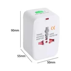 Adaptador Tomada Universal Para Viagem Internacional Europa Ásia + De 150 Países