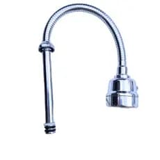 Kit 2 Torneira Extensor Flexível Bico Arejador Articulado Adaptador 15x10x4cm 360° Arejador Aço Inox