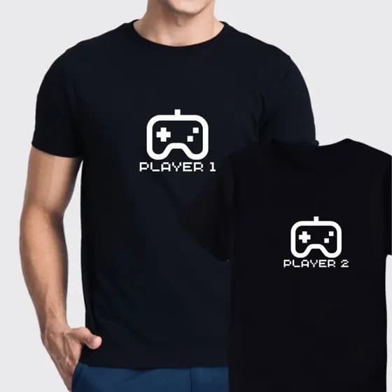 Kit 2 Camisetas Camisa Dia Dos Pais Pai e Filho Video Game Player