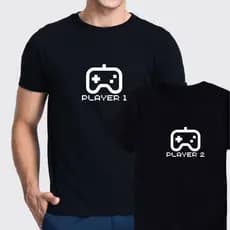 Kit 2 Camisetas Camisa Dia Dos Pais Pai e Filho Video Game Player