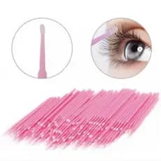 Kit 500 Unidades Microbrush Cotonete Alongamento Fio A Fio Cílios OFERTA!!