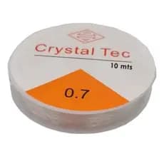 Fio de silicone 10 metros - 0.7 para fazer pulseira colar miçangas Linha Corda
