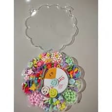 Kit Com 3/5/10 Maletas Kit Infantil Para Pulseira Colares 350 Peças + Silicone Promoção