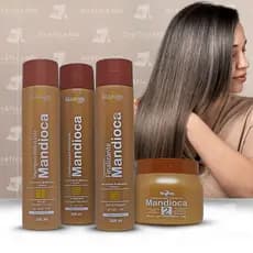 Kit Mandioca Hidratante Mairibel Para Recuperação Capilar Pós Química