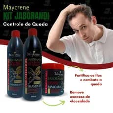 Kit Jaborandi Tratamento Intesivo 3x500 Controle da Queda e Fortalecimento (Sha, Cond e Máscara)