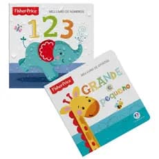 Kit 2 Livros de Banho Fisher-Price Números e Opostos Fisher-Price
