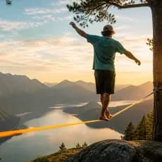 Fita Para Esporte De Equilíbrio Slackline 12m Com Catraca Em Carbono e Alça Reforçada