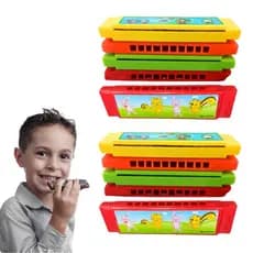 Kit 5 Gaita Infantil Iniciantes Brinquedo Sopro Educacional Prenda Desenho Boca Instrumento Musical