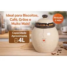 Pote Bola G 4L Grande Cerâmica Pintado à Mão Organizador de Mantimentos Café Biscoito Açúcar Grãos Decoração Cozinha