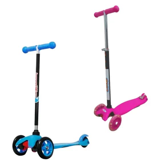 Patinete Infantil 3 Rodas Com Altura Regulável menino e menina luzes