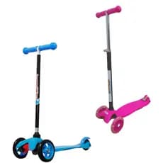 Patinete Infantil 3 Rodas Com Altura Regulável menino e menina luzes