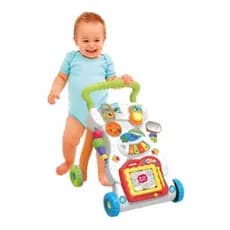 Empurrador Andador infantil com brinquedos removíveis