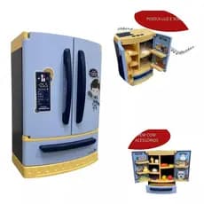 Brinquedo Geladeira Infantil Com Luz Solta Fumaça