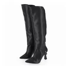 Bota Piccadilly 2 Em 1 Longo Ou Curto Salto Fino 749038-1