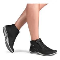 Tênis Kolosh Botinha Sneaker Zíper Moda Mulher Confortável C3679
