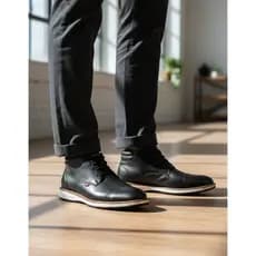 Sapatênis Bota Masculina Casual Couro Kingston Confortável Cano Curto Social Dia a Dia Premium 6153-675