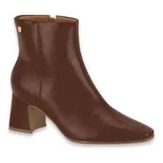 Bota Vizzano Bico Fino Salto Quadrado Zíper 3109.100