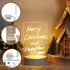 Luminária/led/3d/abajur/tela pra Escrever/ Decoração/Quarto/Sala/Presente/abajur