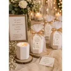 Kit 10 Velas Aromáticas  | Lembrancinha Casamento Luxo | Vela Decorativa Artesanal Evento
