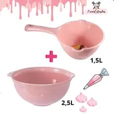 Bacia E Panelinha Para Confeitaria Plástica Injetemp